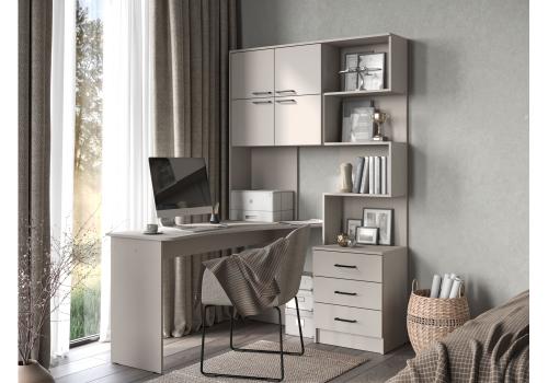 Фото Компьютерный стол Woodville Эльброни левый кашемир