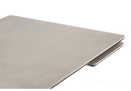 Фото Керамический стол Notta Памелла 120(180) carmen light grey / черный