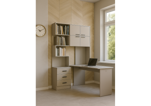 Фото Компьютерный стол Woodville Эльброни правый кашемир