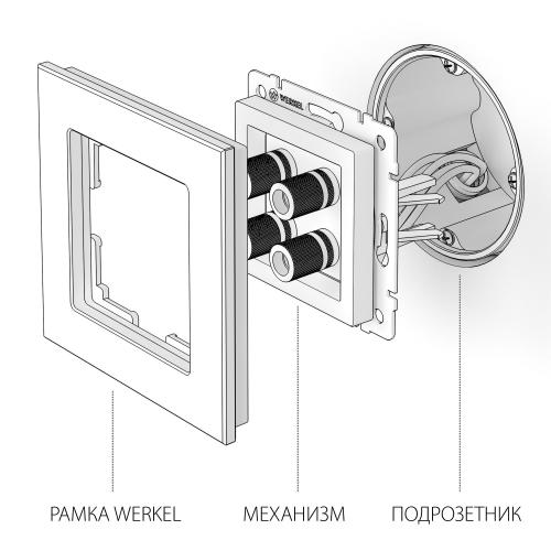 Фото Акустическая розетка Werkel W1185008 черная