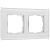 Рамка из стекла на 2 поста Werkel Senso W0023101 белый soft-touch