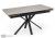 Фото Керамический стол Notta Старлайт 140(200) carmen light grey / черный