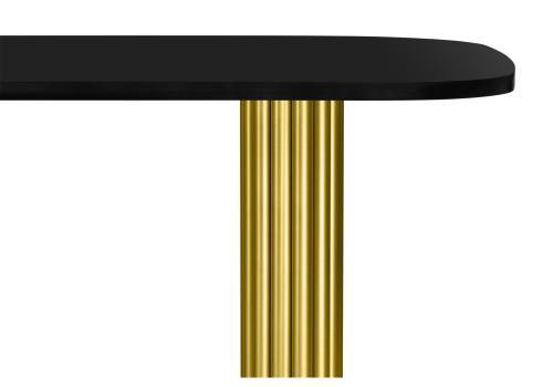 Фото Стол деревянный Notta Бавария B 200 х 90 черная пленка шагрень / золото