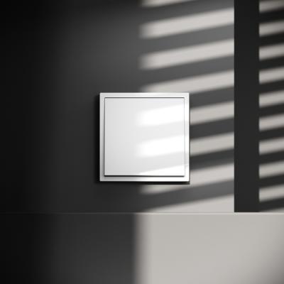 Фото Заглушка с суппортом Voltum S70, белый глянцевый, VLS080101