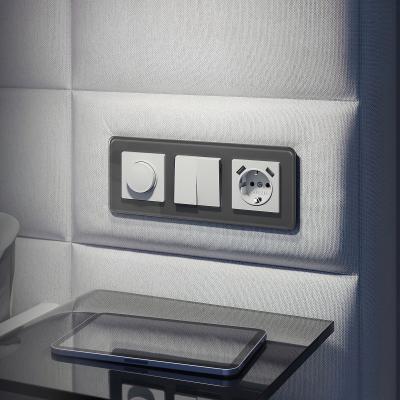 Фото Выключатель двухклавишный Werkel W1120061 белый матовый