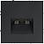 Розетка компьютерная двойная RJ45+RJ45 встраиваемая Voltum S70, графит, VLS060207