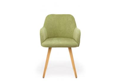 Фото Стул на металлокаркасе Notta Инфини зеленый / светлое дерево