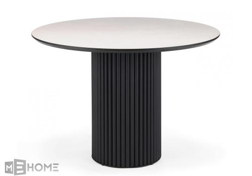 Фото Керамический стол Notta Барел 110 krater perla repose / черный