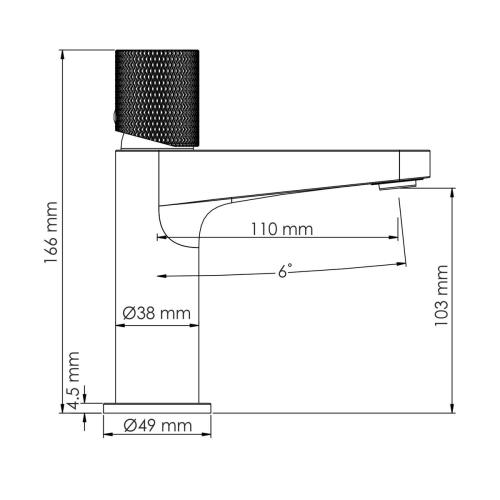 Фото WasserKraft Tauber 6403 смеситель для раковины никель