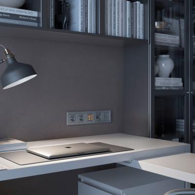 Фото Акустическая розетка Werkel Hammer W1285006 серебряный