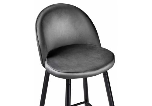 Фото Барный стул Woodville Dodo 1 dark grey with edging / black