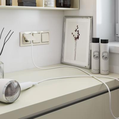 Фото Перекрестный выключатель одноклавишный Werkel W1113003 слоновая кость