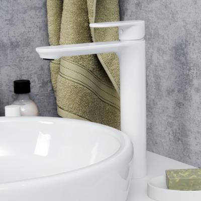 Фото WasserKraft Mindel 8503H смеситель для умывальника высокий, белый