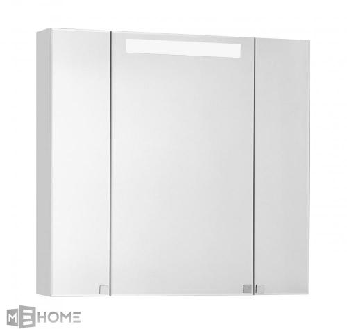 Фото Зеркальный шкаф Aquaton Мадрид 80 М со светильником белый 1A175202MA010