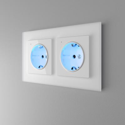 Фото Рамка из стекла на 2 поста Werkel Favorit W0021105 белый матовый