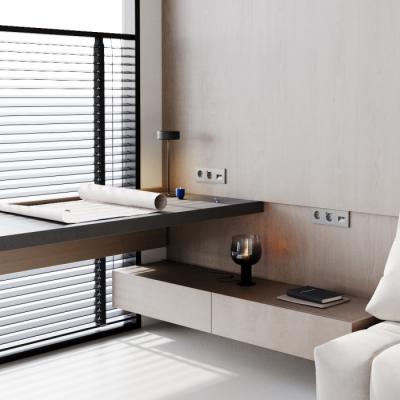 Фото Рамка стеклянная на 3 поста Voltum S70, шелк, VLS100304