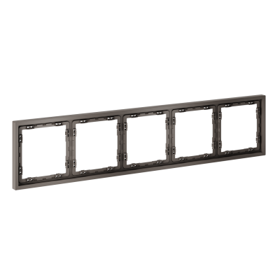 Фото Рамка пластиковая на 5 постов Voltum S70 VLS100514, капучино