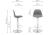 Фото Барный стул Woodville Soft white / chrome