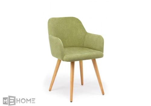 Фото Стул на металлокаркасе Notta Инфини зеленый / светлое дерево