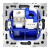 Фото Розетка ТВ+Ethernet RJ-45 кат.6 Voltum S70 VLS060707, графит