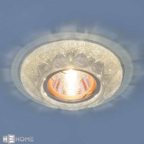 Фото Elektrostandard 7249 встраиваемый точечный светильник серебряный блеск