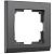 Рамка из поликарбоната на 1 пост Werkel Stark W0011864 графит матовый