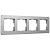 Рамка из металла на 4 поста Werkel Platinum W0042606 алюминий