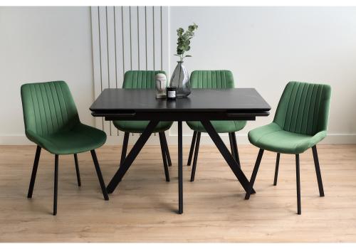 Фото Керамический стол Notta Вилли 120(180) shakespeare black / черный