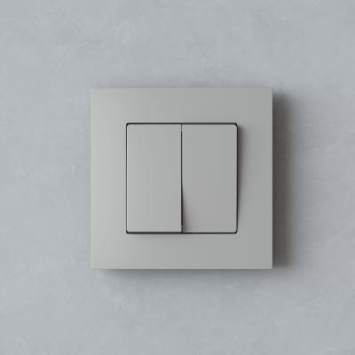 Фото Рамка пластиковая на 1 пост Werkel Slab W0012917 дымчатый софт