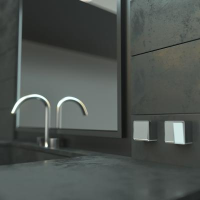 Фото Выключатель двухклавишный Werkel Gallant W5020006 серебряный