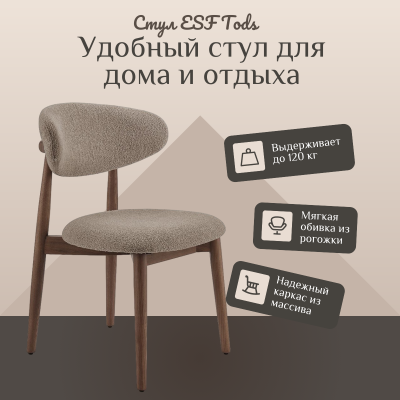 Фото Стул ESF TODS бежевый