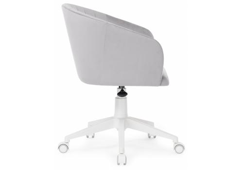 Фото Компьютерное кресло Woodville Тибо confetti silver серый / белый