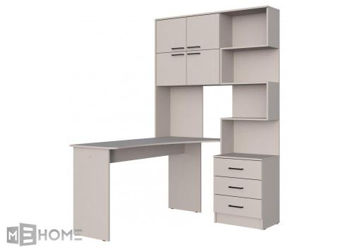 Фото Компьютерный стол Woodville Эльброни левый кашемир