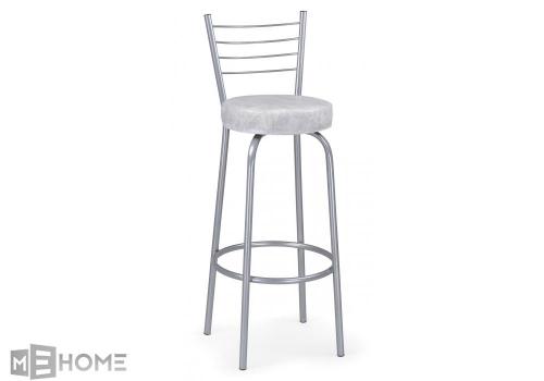 Фото Барный стул Woodville Kuroda белый мрамор / светлый мусс