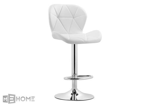 Фото Барный стул Woodville Trio white / chrome