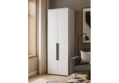 Фото Шкаф двухстворчатый Woodville Филеста белый