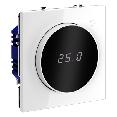 Фото Терморегулятор электронный для теплого пола Voltum S70, белый глянцевый, VLS070101
