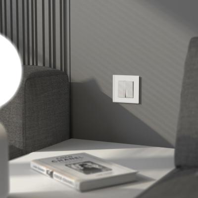 Фото Рамка из стекла на 1 пост Werkel Senso W0013101 белый soft-touch