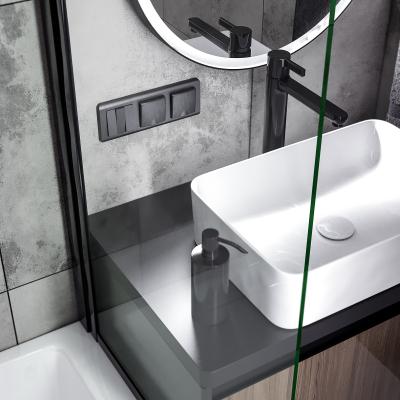 Фото Набор клавиш для выключателя трехклавишного Werkel W1139004 графит рифленый