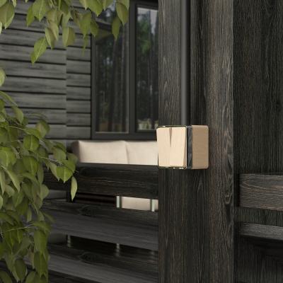 Фото Выключатель двухклавишный влагозащищенный Werkel Gallant W5020210 шампань рифленый