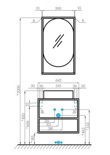 Фото Тумба под раковину Aquaton Лофт Фабрик 80 дуб эндгрейн 1A242401LTDU0