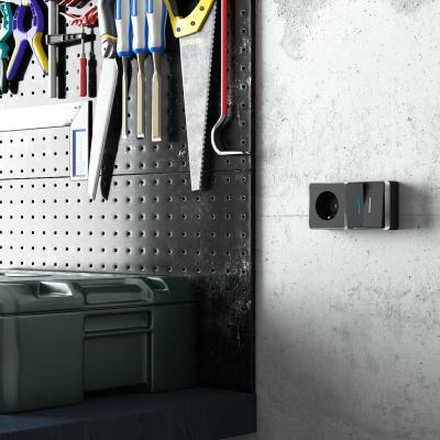 Фото Розетка с заземлением Werkel Gallant W5071035 черный/хром