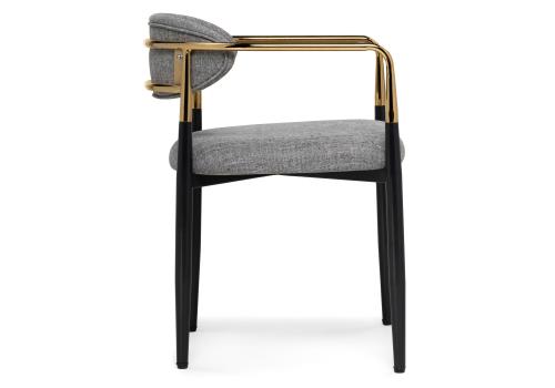 Фото Стул на металлокаркасе Woodville Lord gray / black / gold