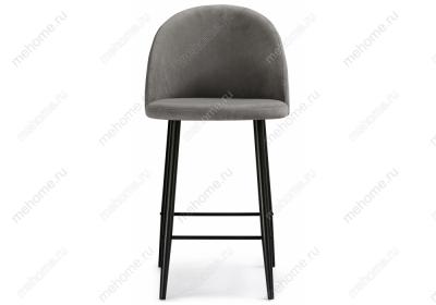 Фото Барный стул Woodville Амизуре темно-серый / черный матовый
